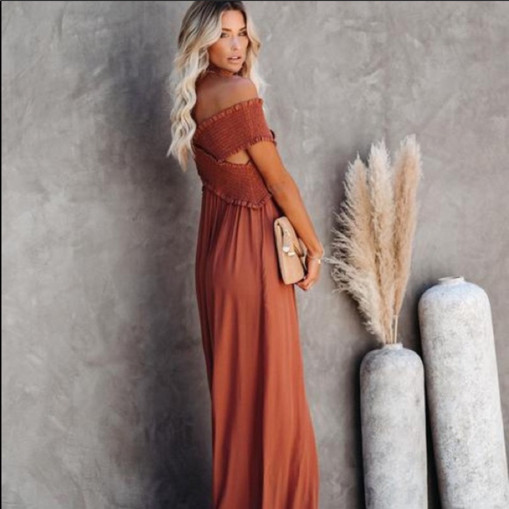 Terracotta Maxi Dress Vici
